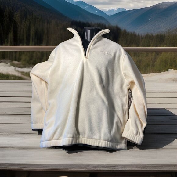 Ocean Pacific Menswear Fleece Jacket Mens Large Cream‎ - Picture 1 of 5